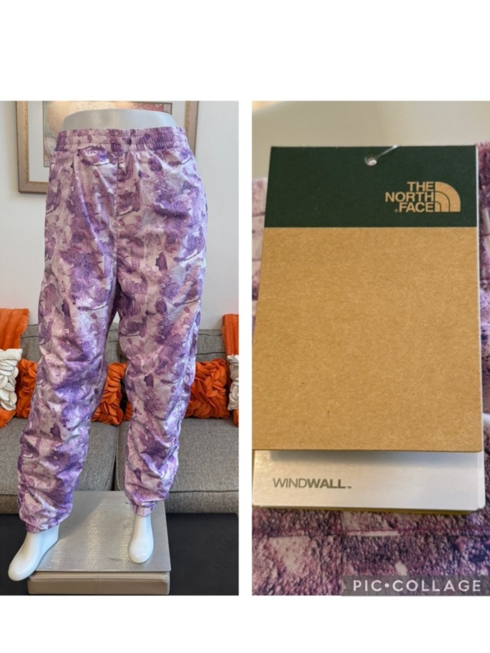 ❣️🆕The North Face Hydrenaline 2000 Pants Purple Cactus Flower Tonal Dye Print❣️